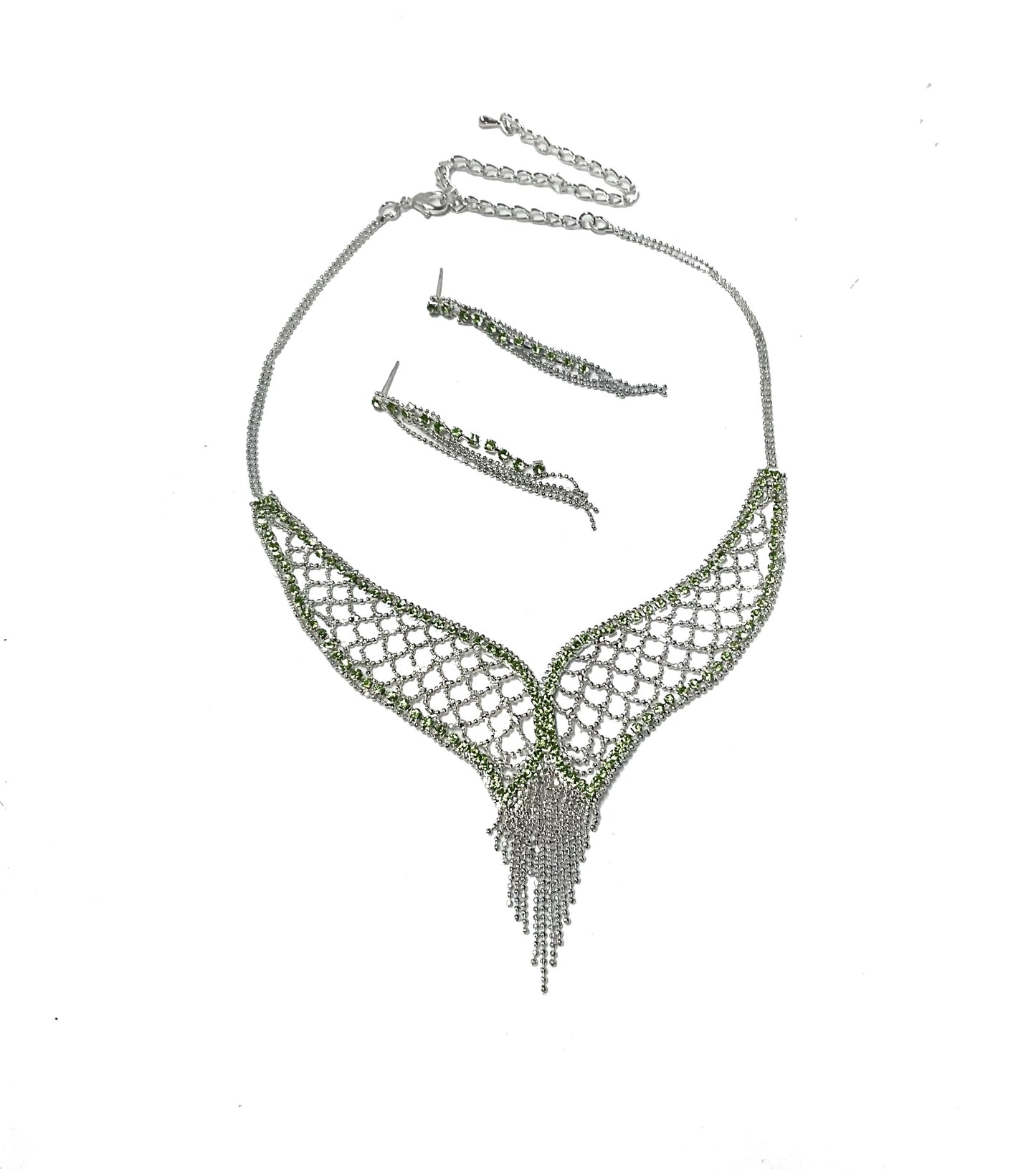 Necklace-Earring Set  Peridot #66-14095