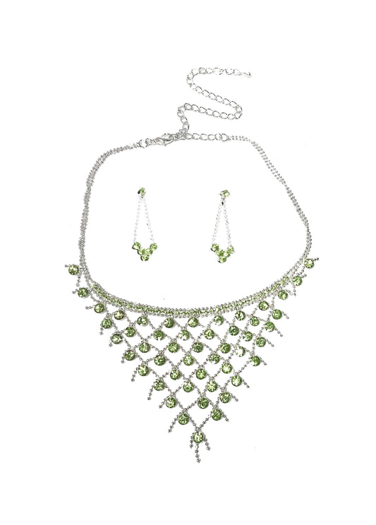 necklace set peridot #66-14061