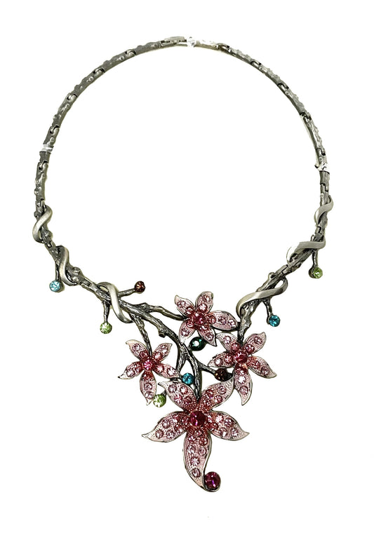 Flower(Lilly) Necklace #28-11111PK