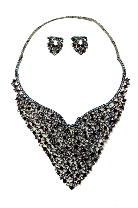 Drop Necklace Earring Set #47-4848PP