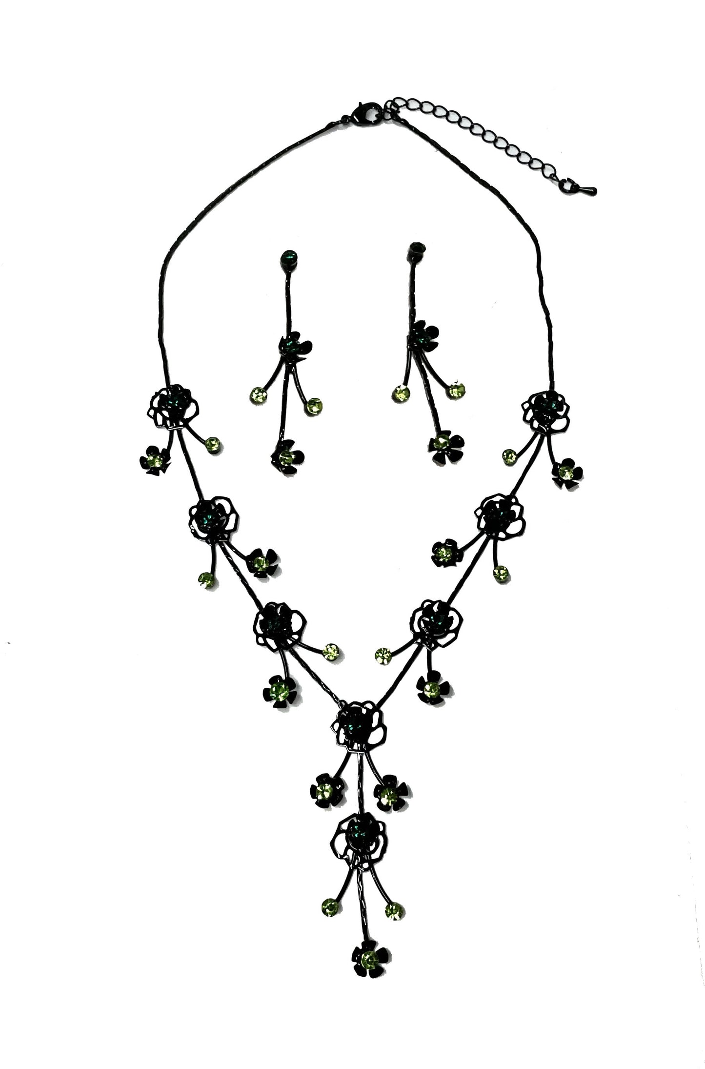 Rose Outline Necklace Set #66-23212