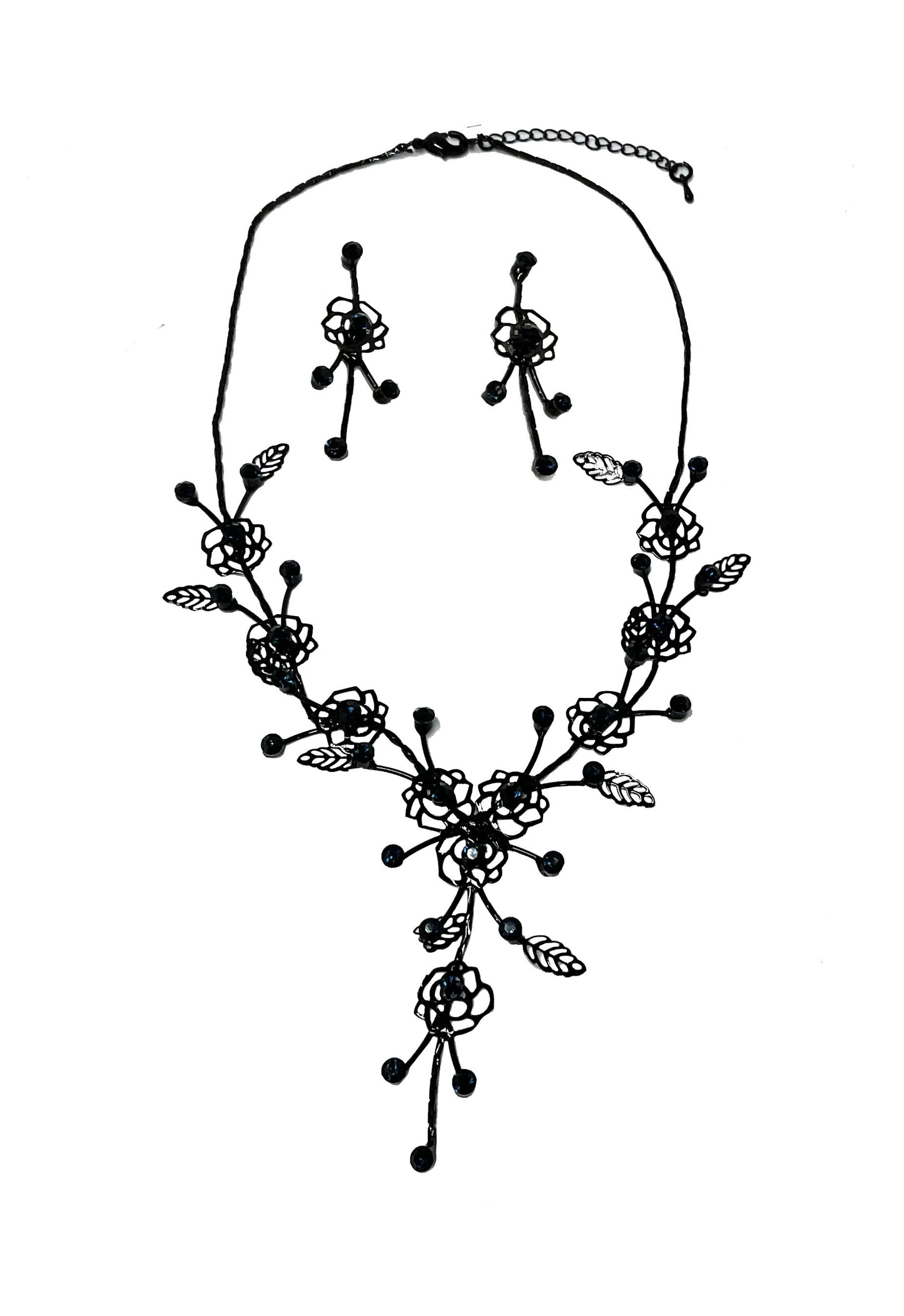 Rose Outline Necklace Set #66-23210