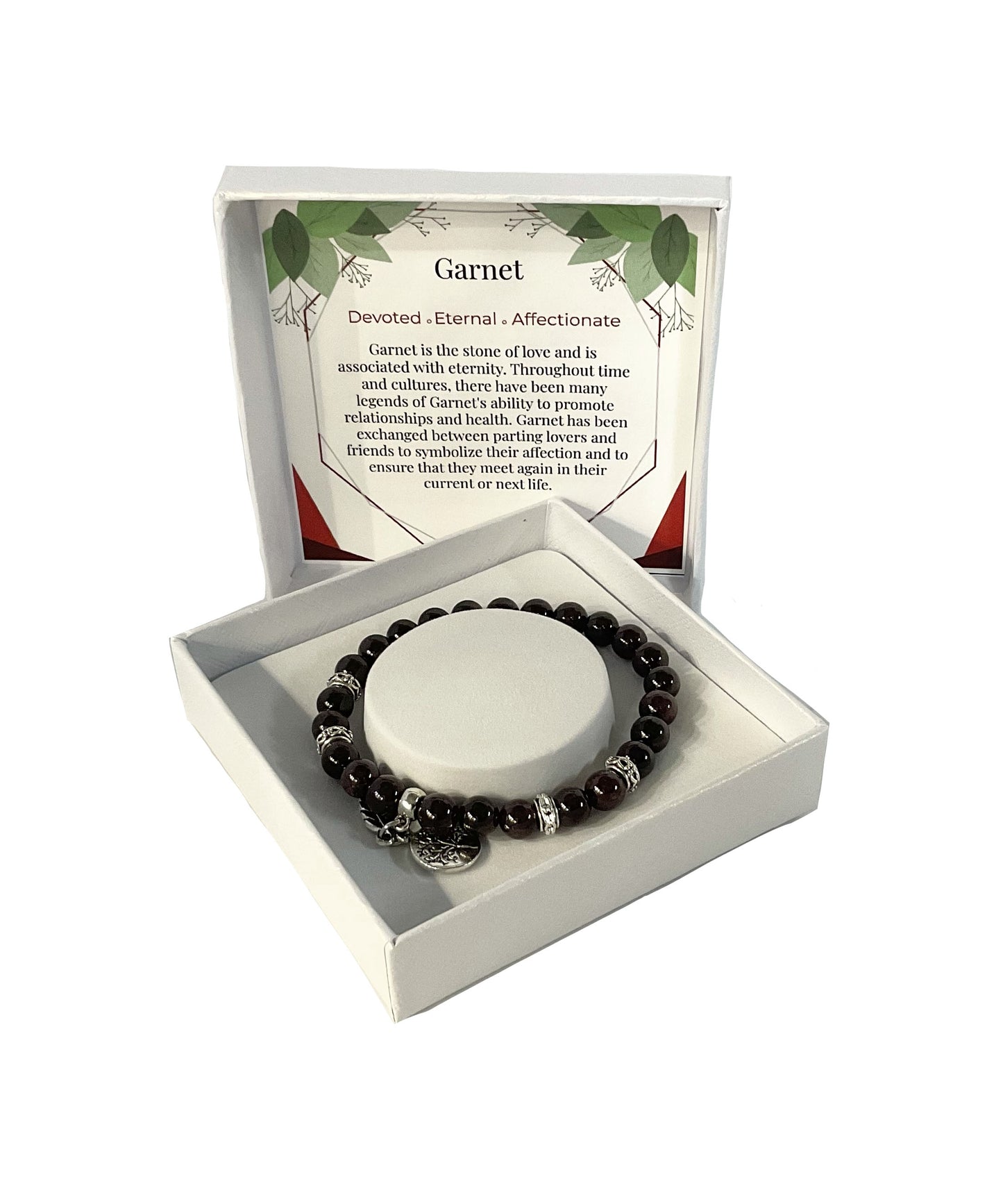 Natural Stone Bracelet Garnet Bracelet #89-72214GT