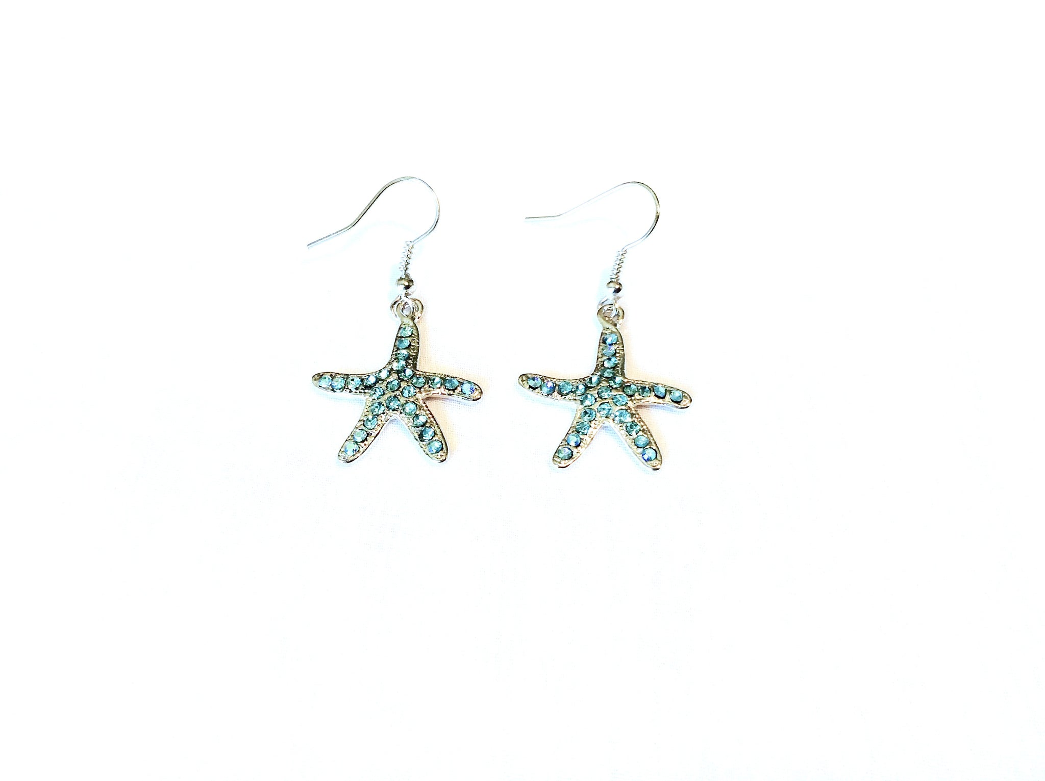 Starfish Earrings #28-111051AQ (Aqua)