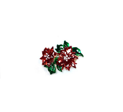 Christmas Pin Poinsettias #28-11254
