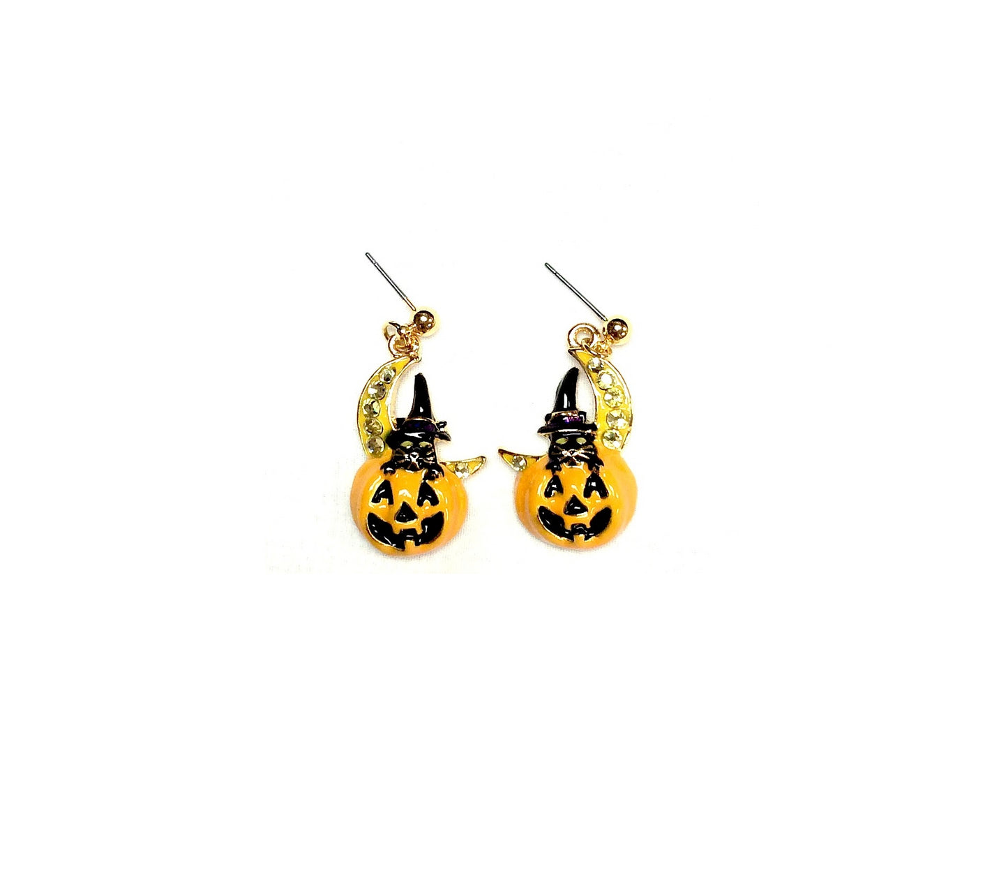 Halloween Pumpkin Earrings #19-140770