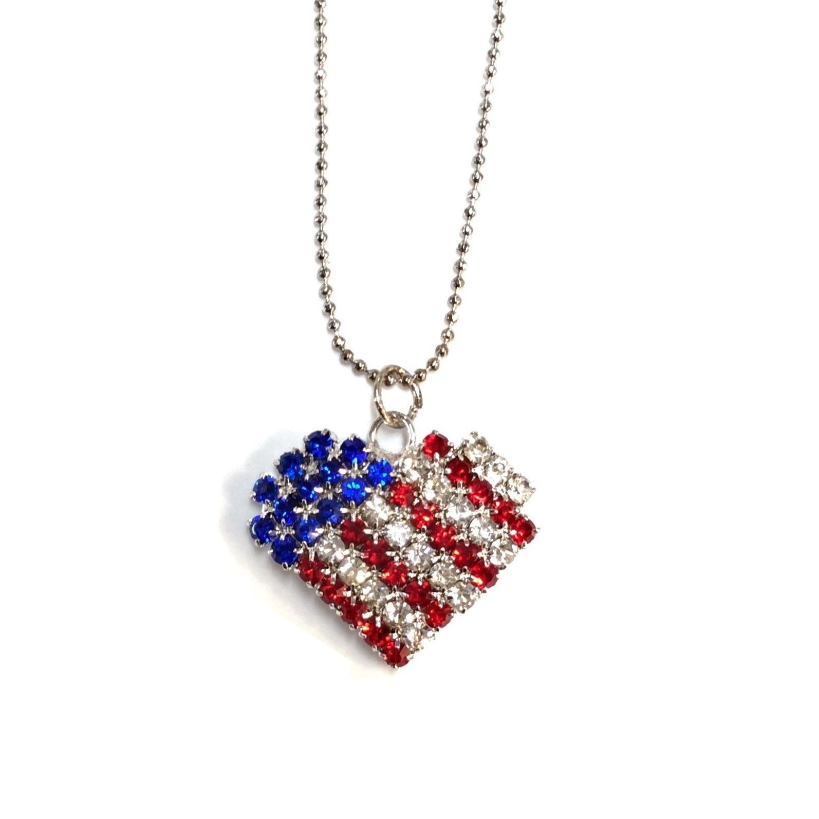 Flag Heart Necklace #12-233951