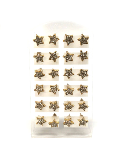 Star Dozen Set Earrings #89-3019G