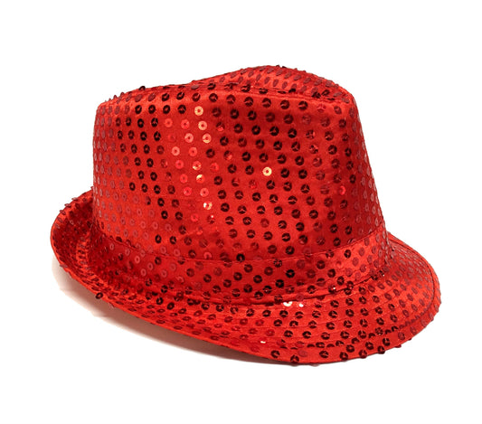 Fedora Sequined Hat #88-4026RD
