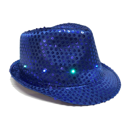 LED Fedora Sequined Hat #88-4021