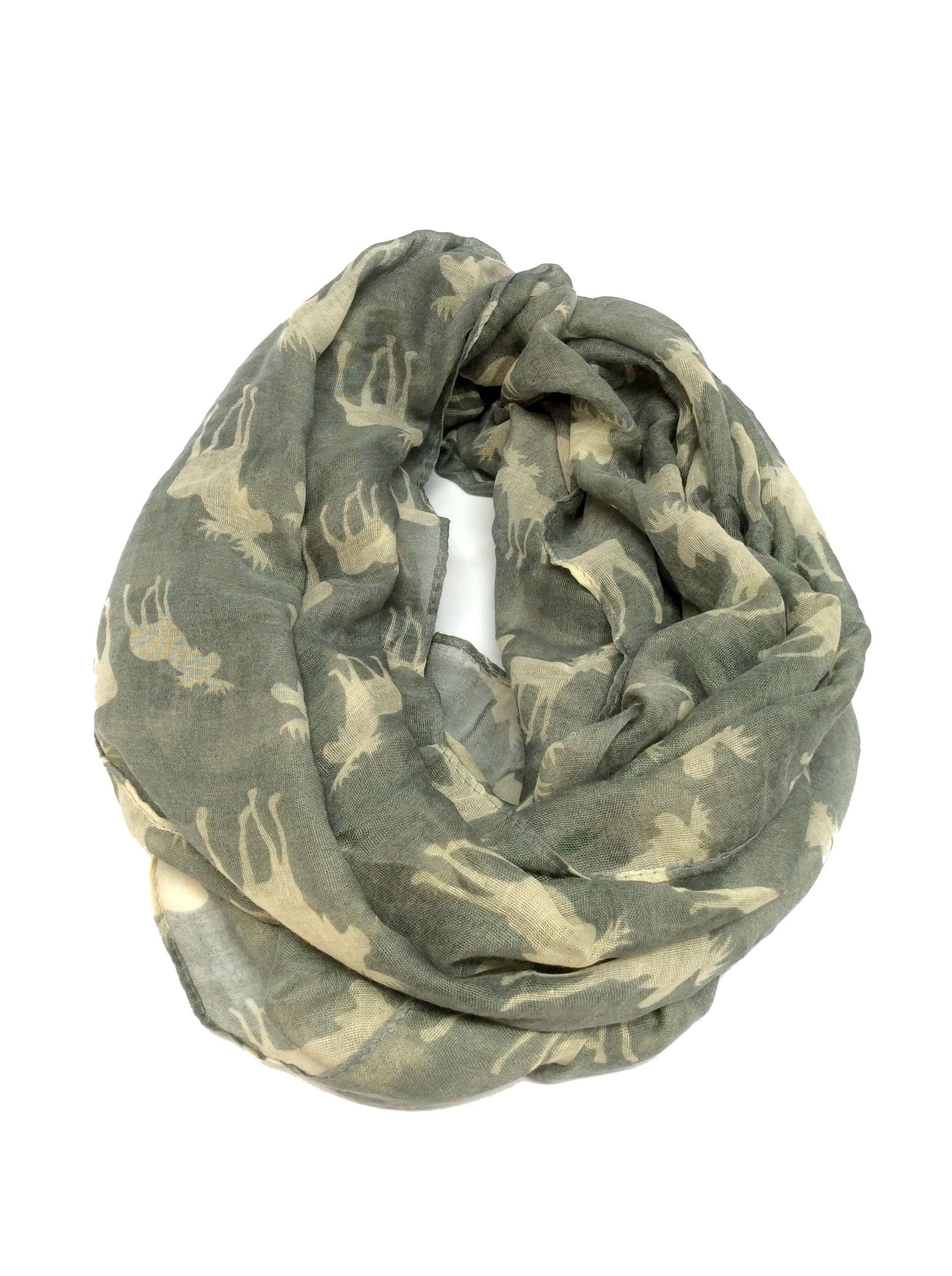 Moose Oblong  Scarf #88-2505GY