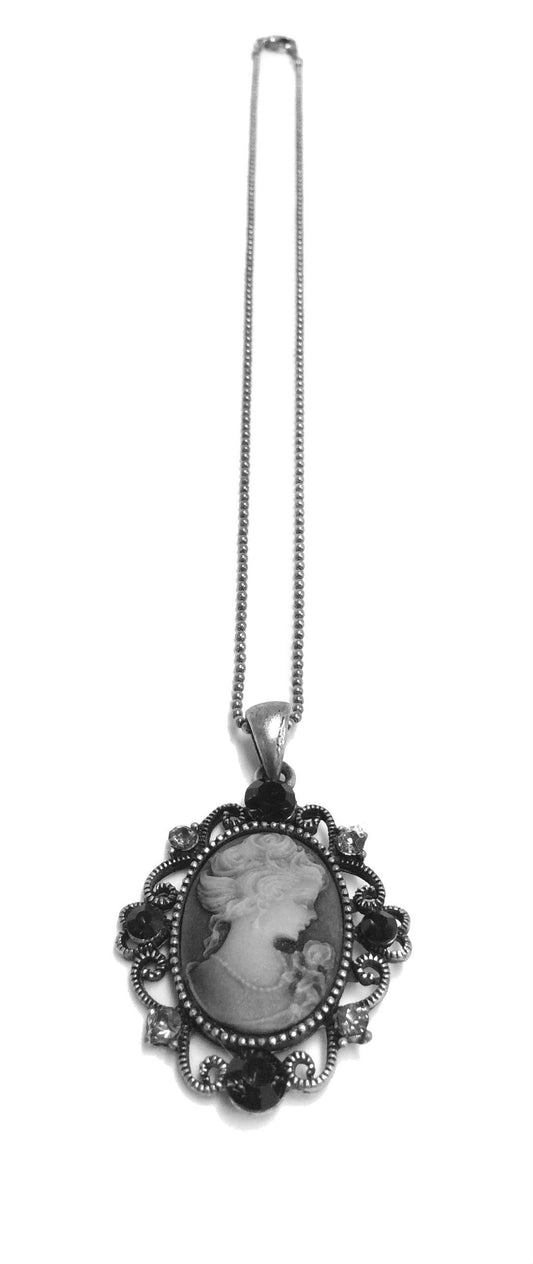 Cameo Necklace #22-1115GY