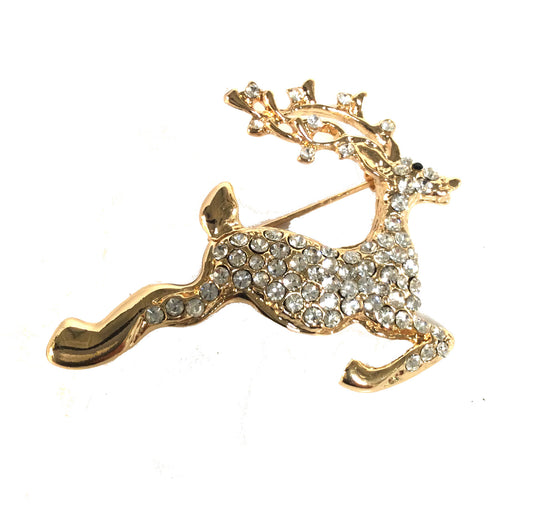 Christmas Reindeer Pin #12-30877GD