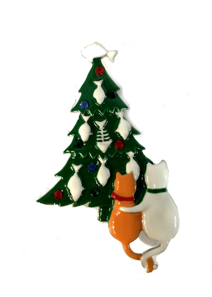 Christmas Tree Cat Pin #89-0301