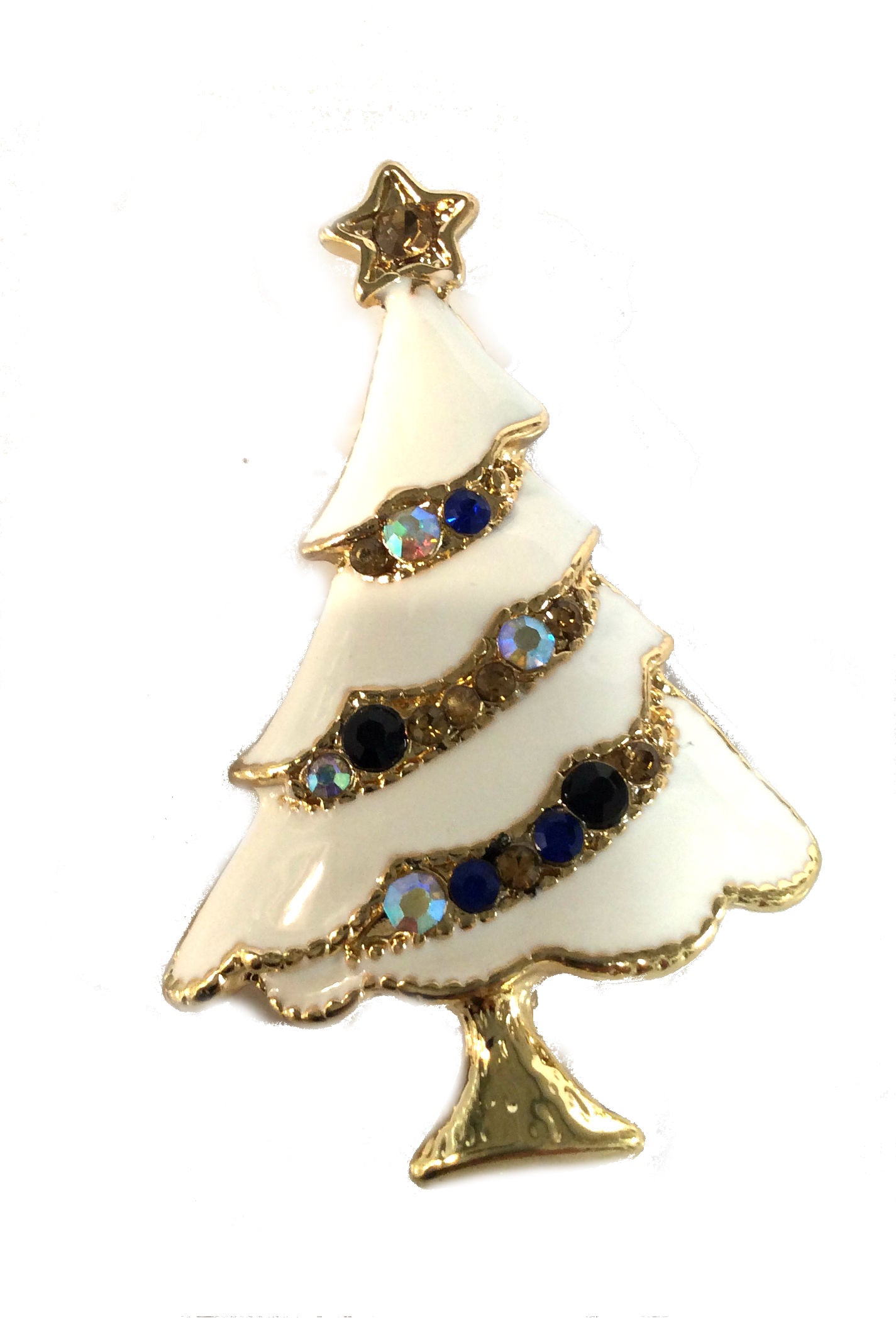 Christmas Tree Pin White #89-9032