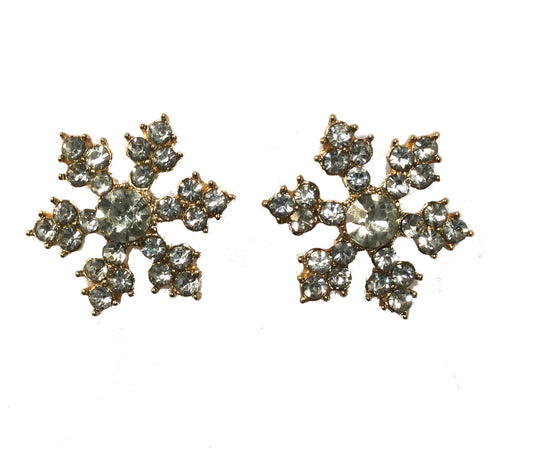 Christmas Snowflake Earrings #86-18081GD