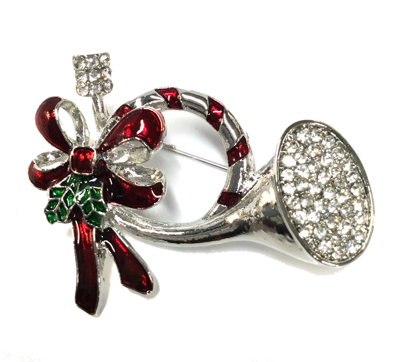 Christmas Horn Pin #89-91826