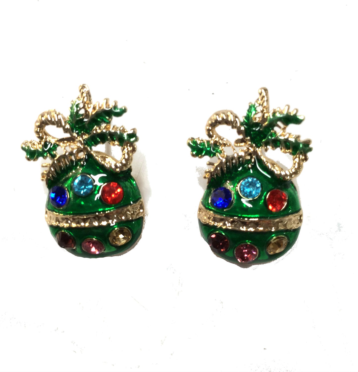 Christmas Ball Earring #28-11273 GN