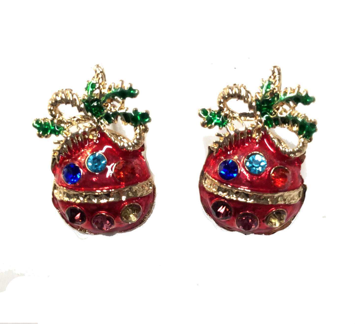 Christmas Ball Earring #28-11273 Rd