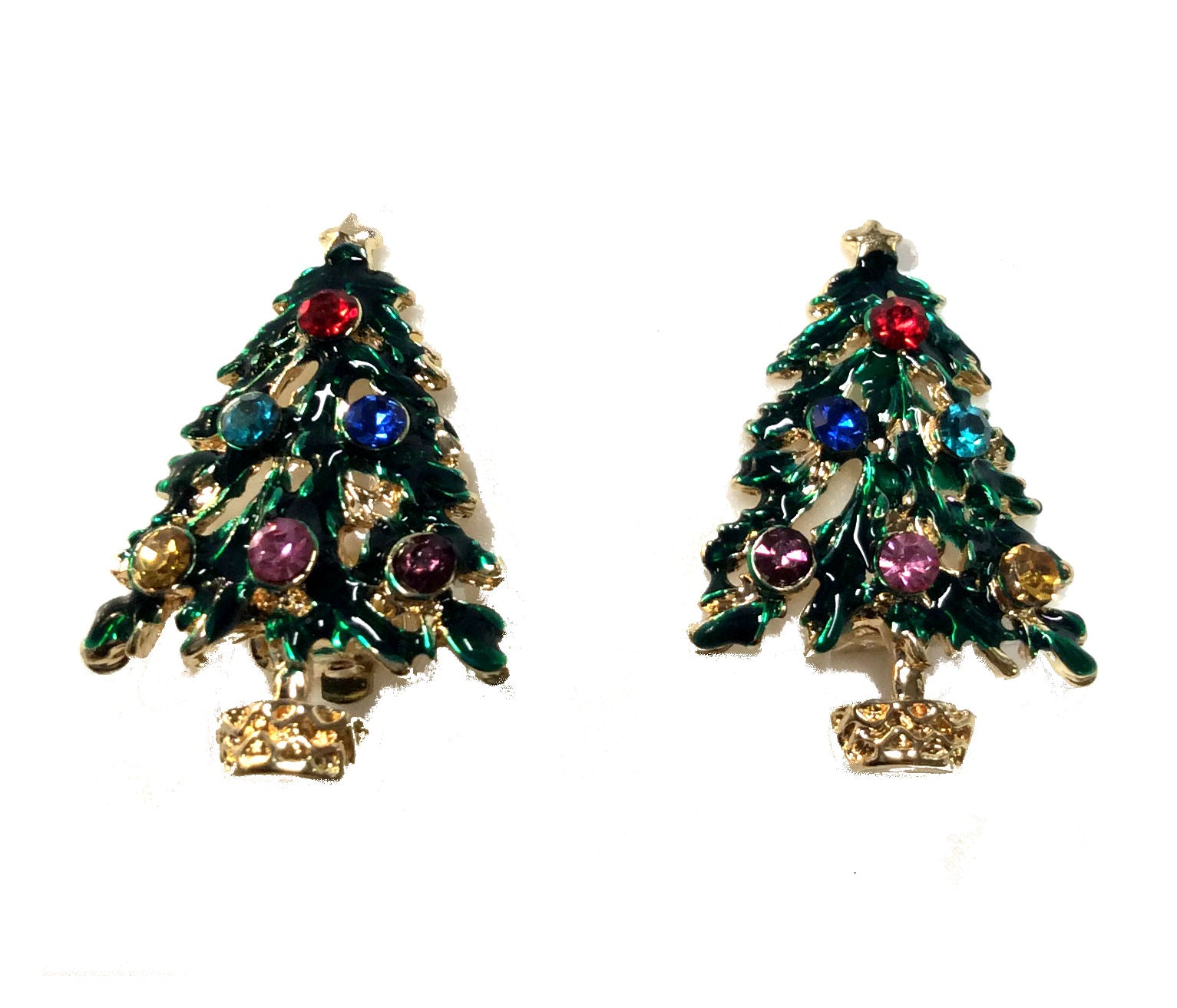 Christmas Tree Clip Earring #38-720