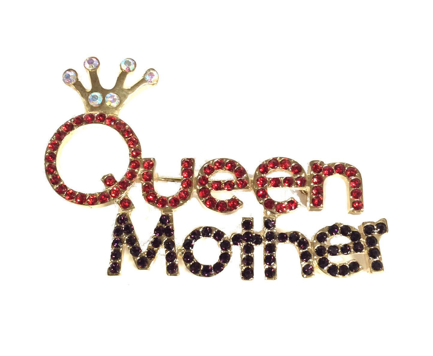 Red and Purple "Queen Mother" Pin#38-3029