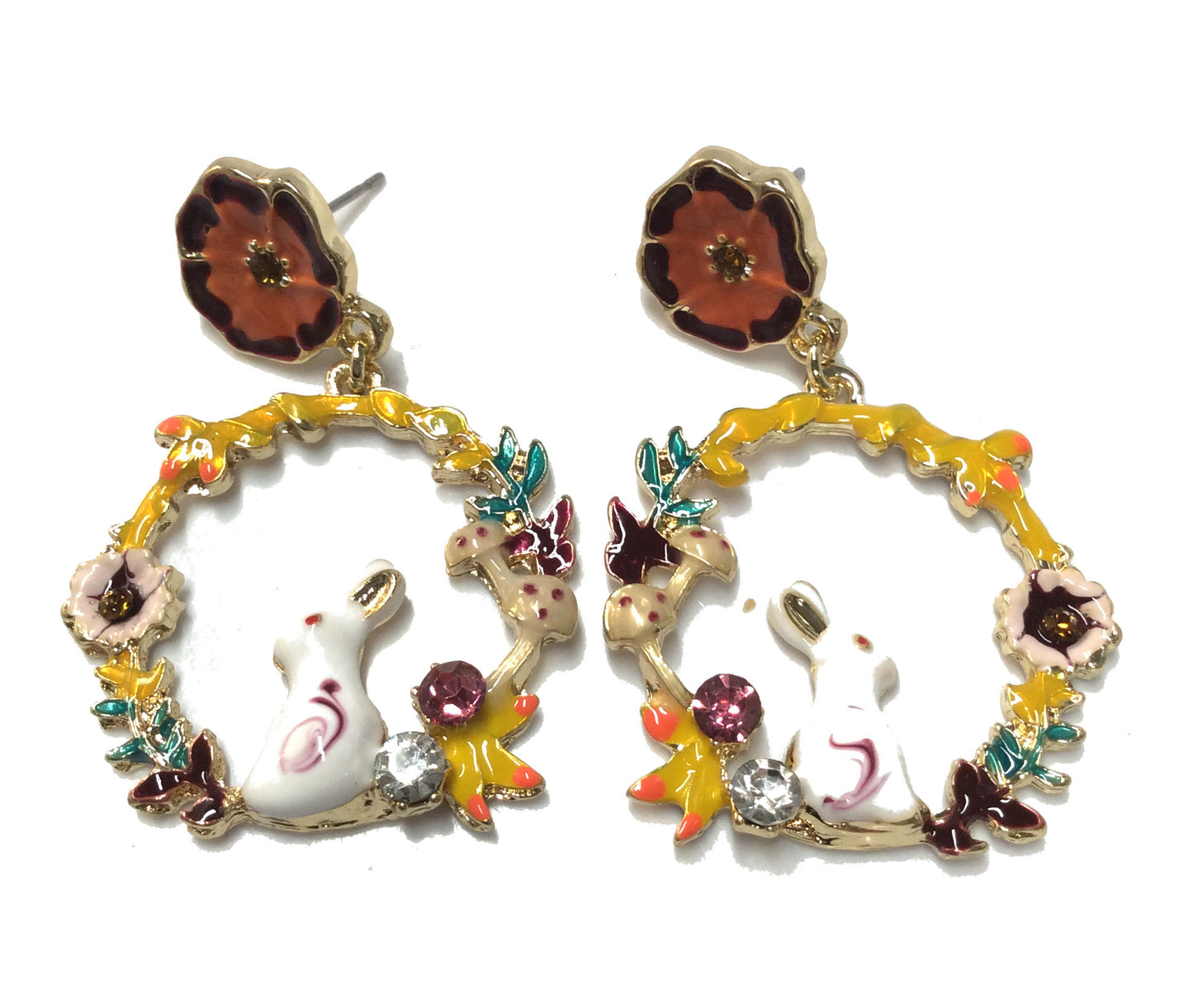 Bunny Floral Earring #89-12437