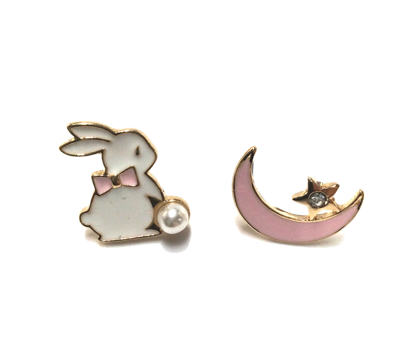 Bunny Moon Earrings #89-12434PK