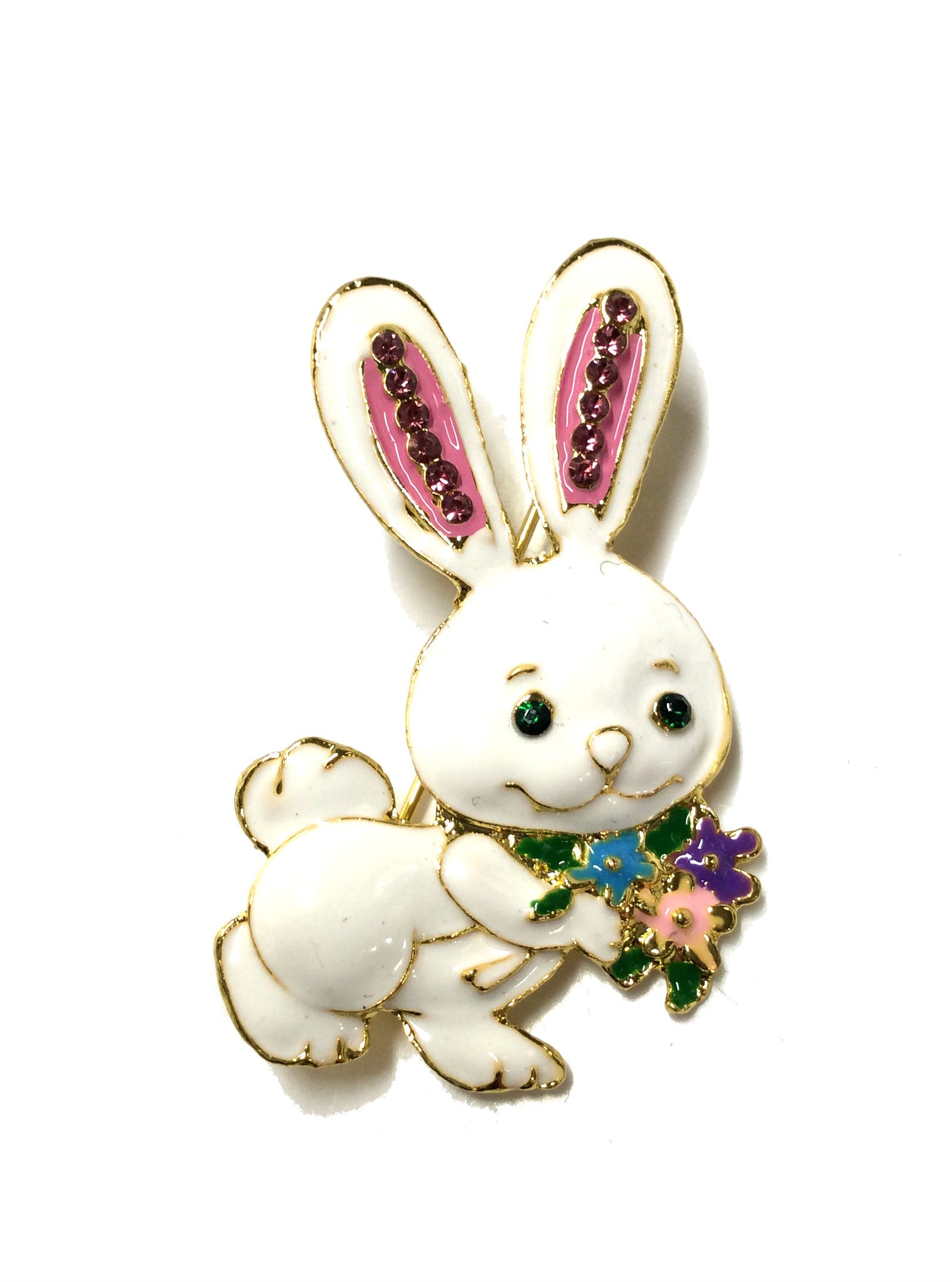 Bunny with Flower Pin #24-0762