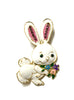 Bunny with Flower Pin #24-0762