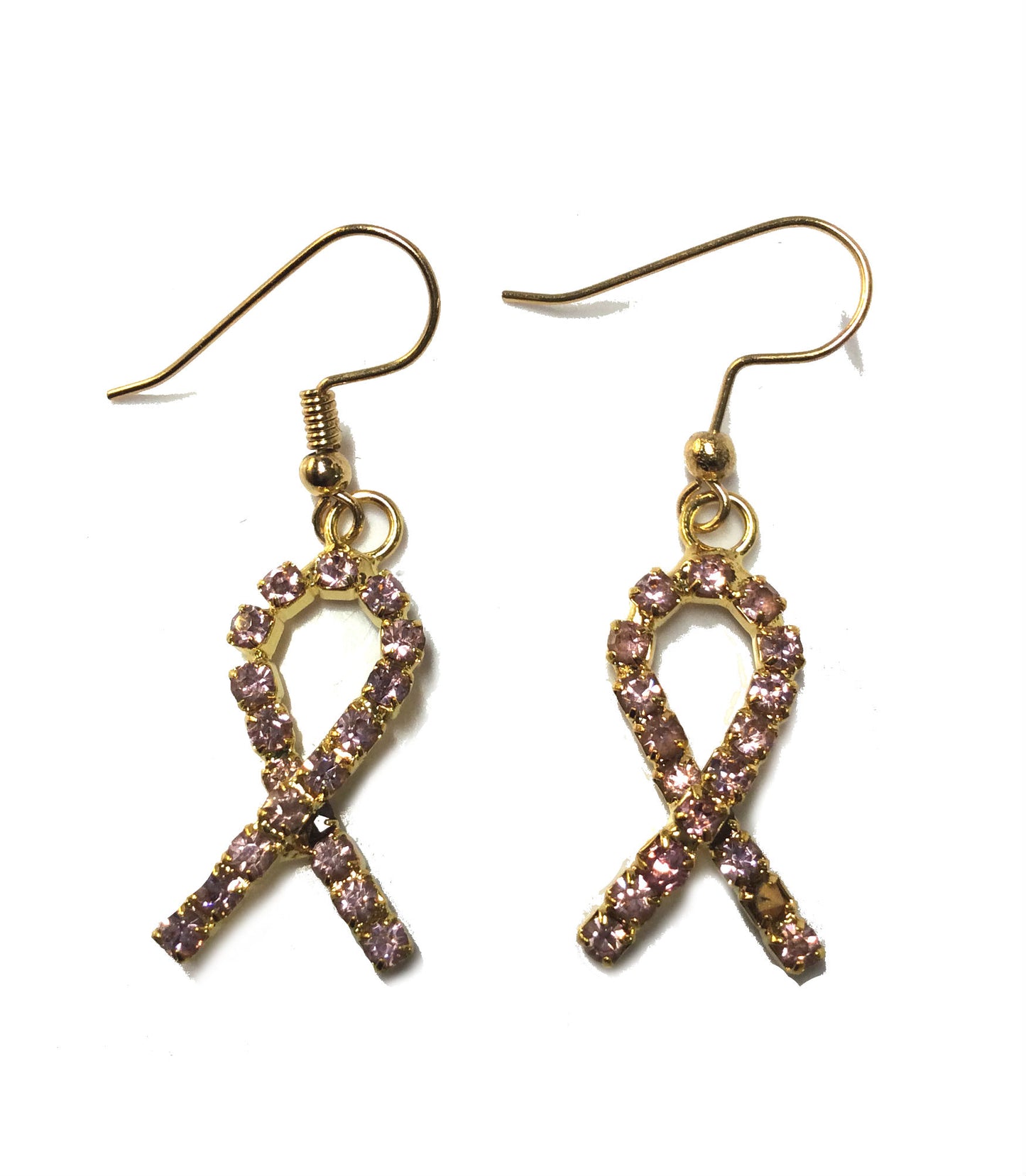 Pink Ribbon Earrings#28-11020GD