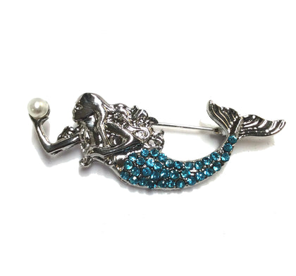 Mermaid with Tiny Pearl Pin #28-11070TE