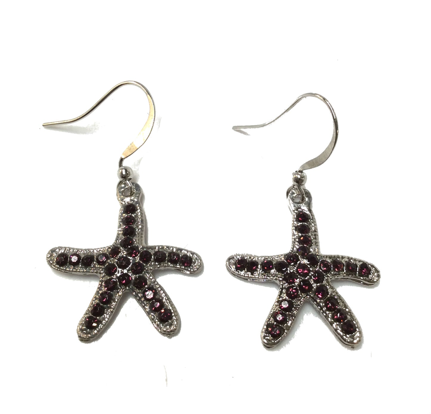 Starfish Earrings #28-111051PP (Purple)