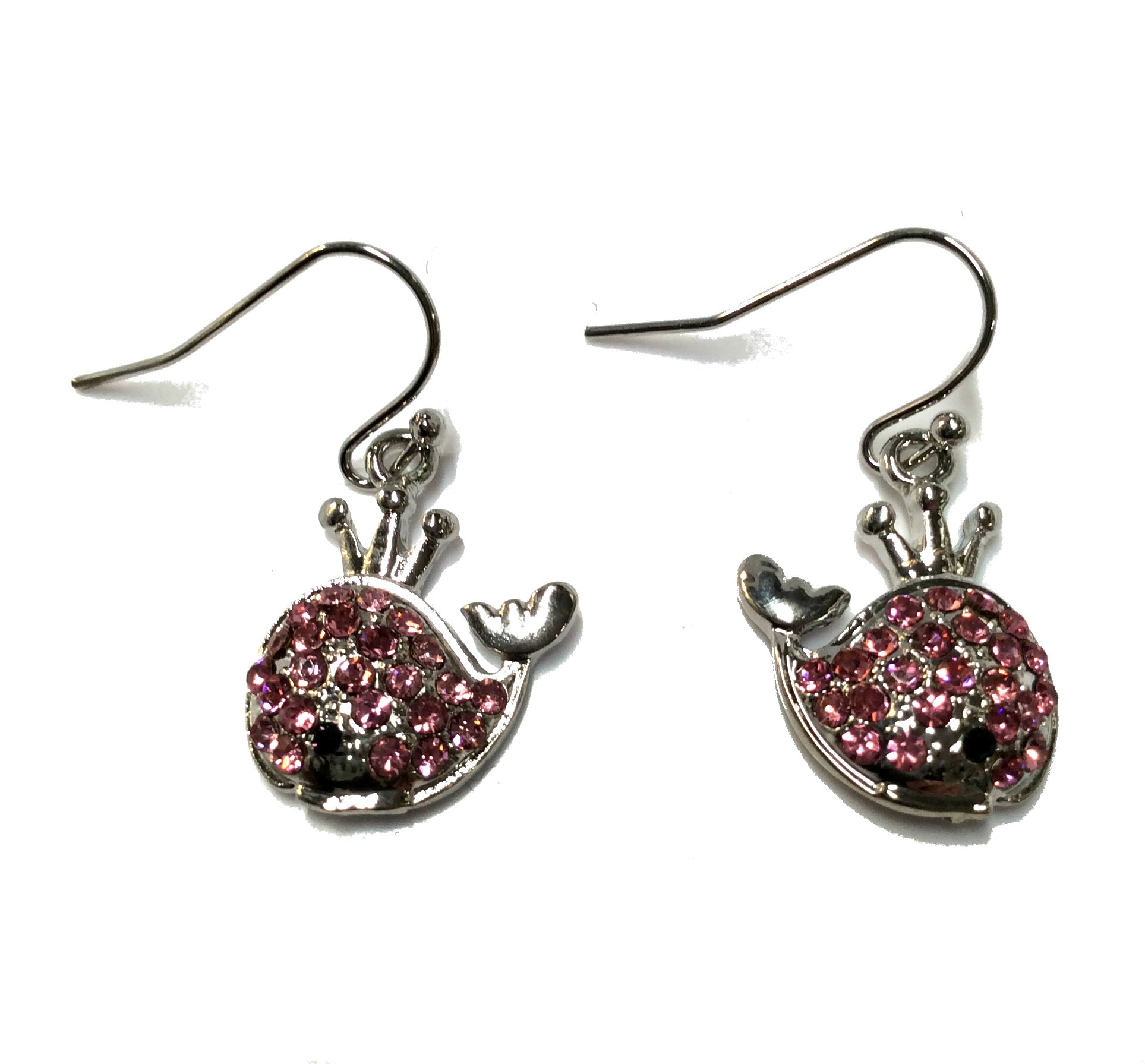 Whale Earrings #27-648PK (Pink)