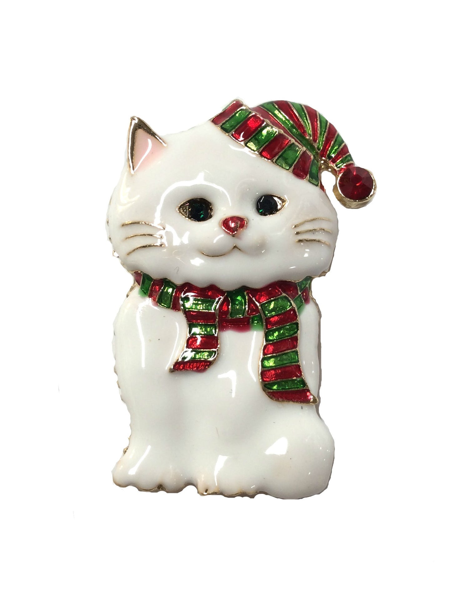 Christmas Pin Cat #19-141221WH