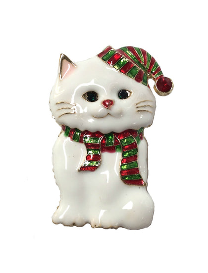 Christmas Pin Cat #19-141221WH