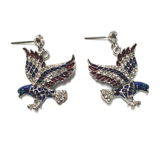 Patriotic Eagle Earrings #19-0686