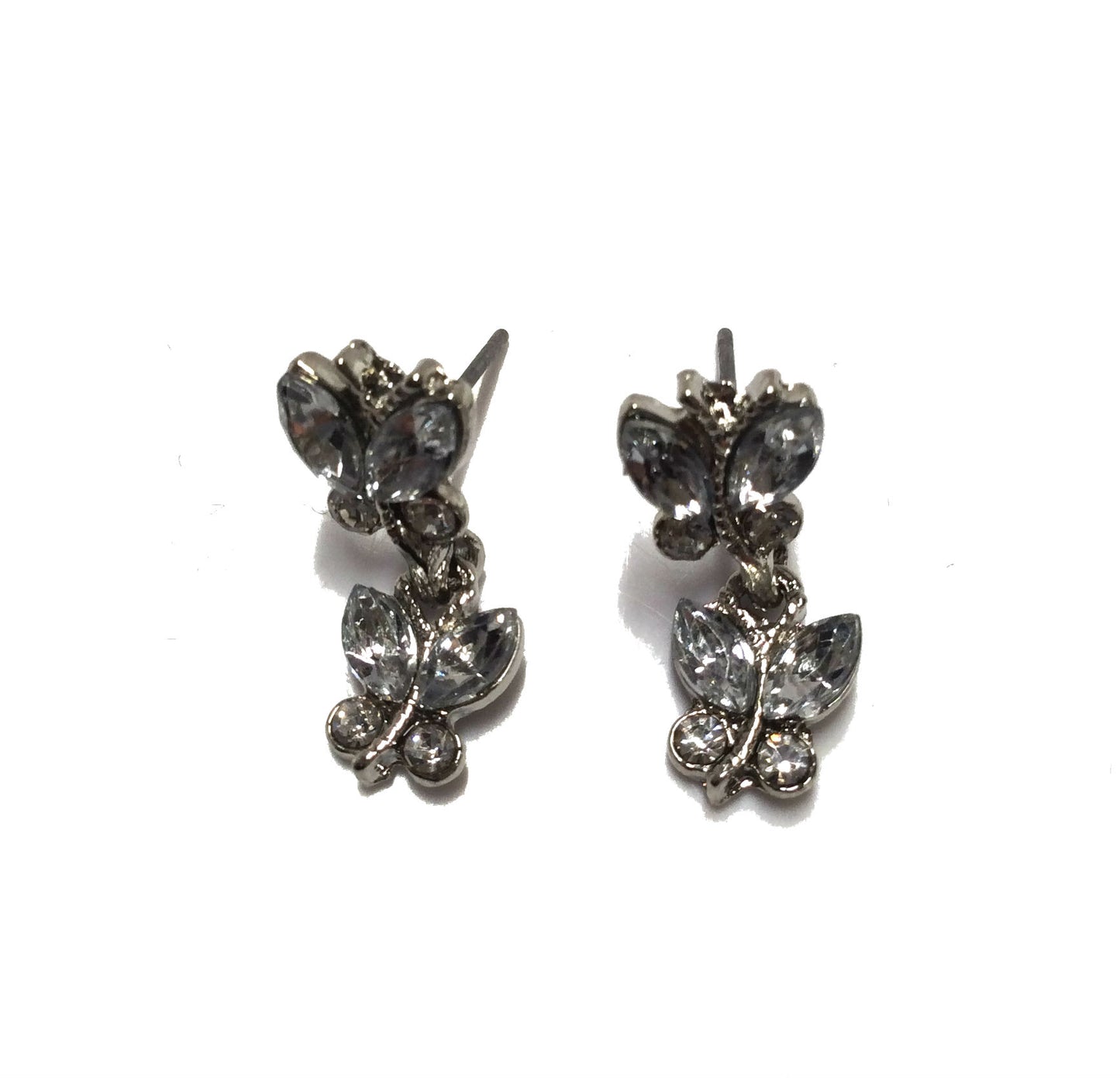 2 ButterFly Earrings #33-20239CL