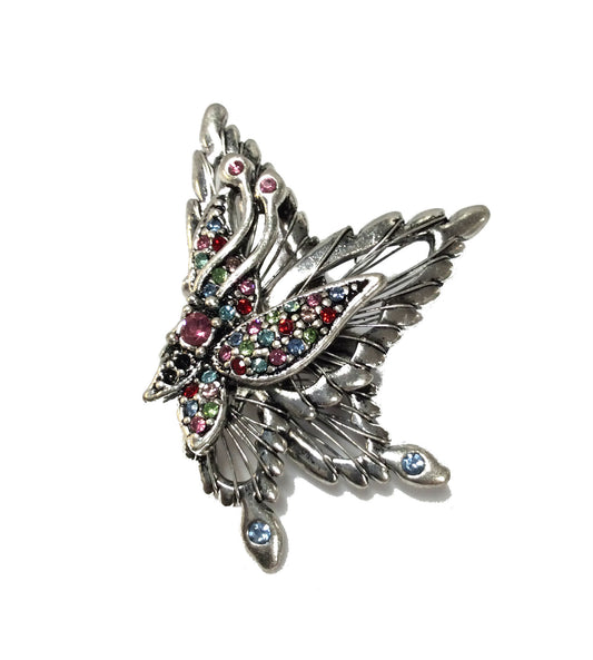 Silver Butterfly Pin#66-4043