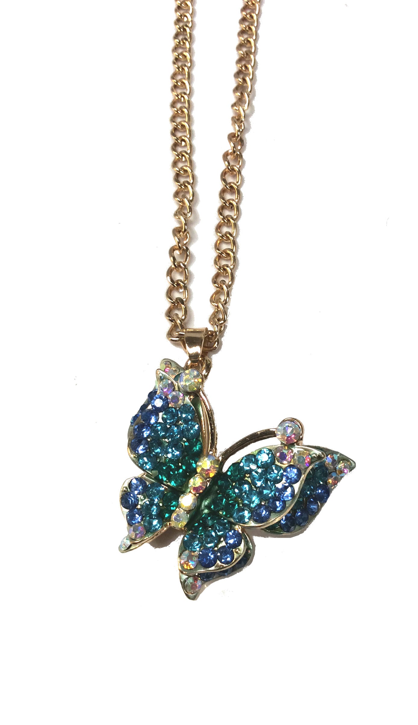 Butterfly Necklace #12-14190BL