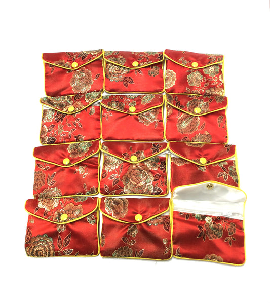 Satin pouch - 4" x 3" - 12 pack