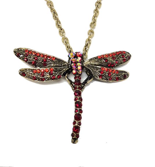 Dragonfly Necklace #28-11150RD