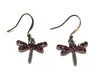 Tiny Dragonfly Dangling Earrings #28-11092PK