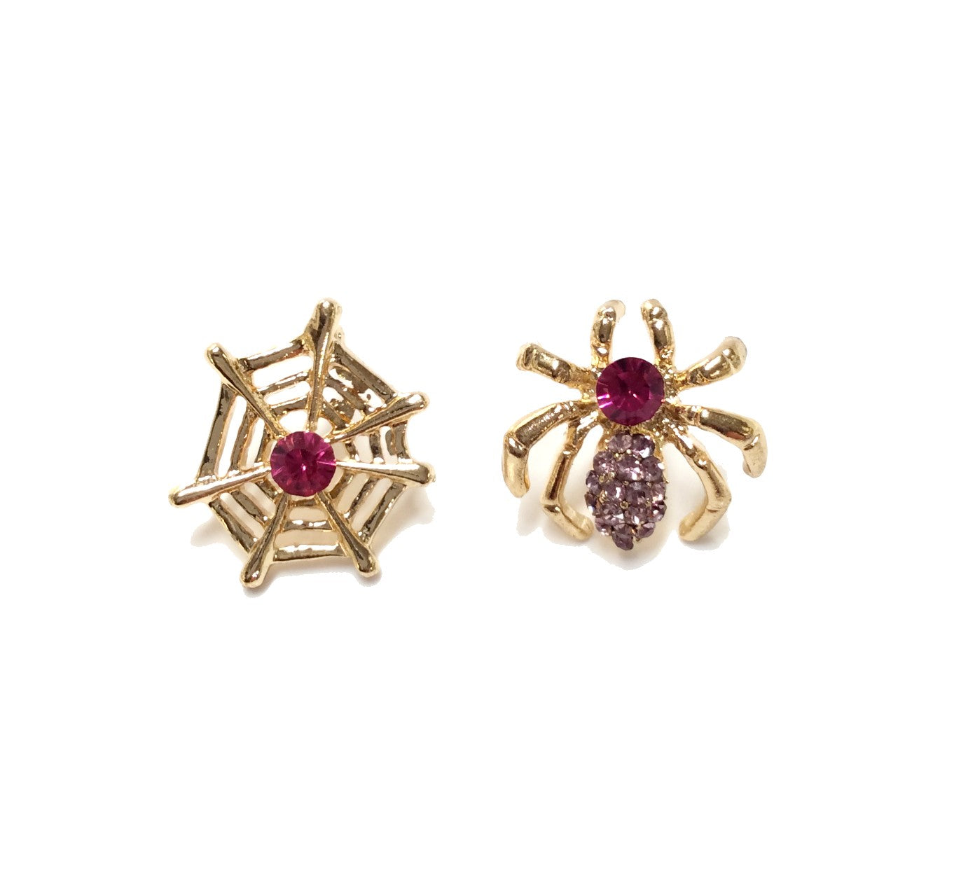 Halloween Spider & Web Post Earrings #12-23550PK