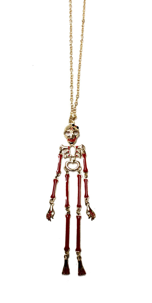 Halloween Large Skull Necklace #12-13375