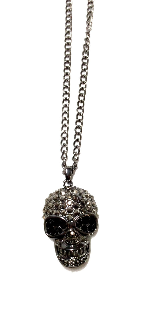 Halloween Skull Long Necklace #12-95103JT