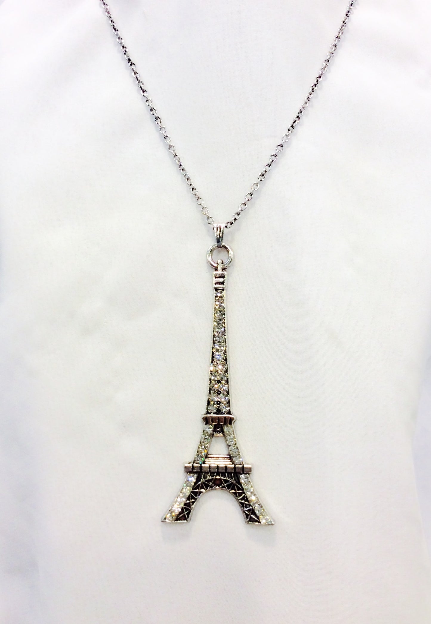 Large Eiffel Tower Necklace#28-112611