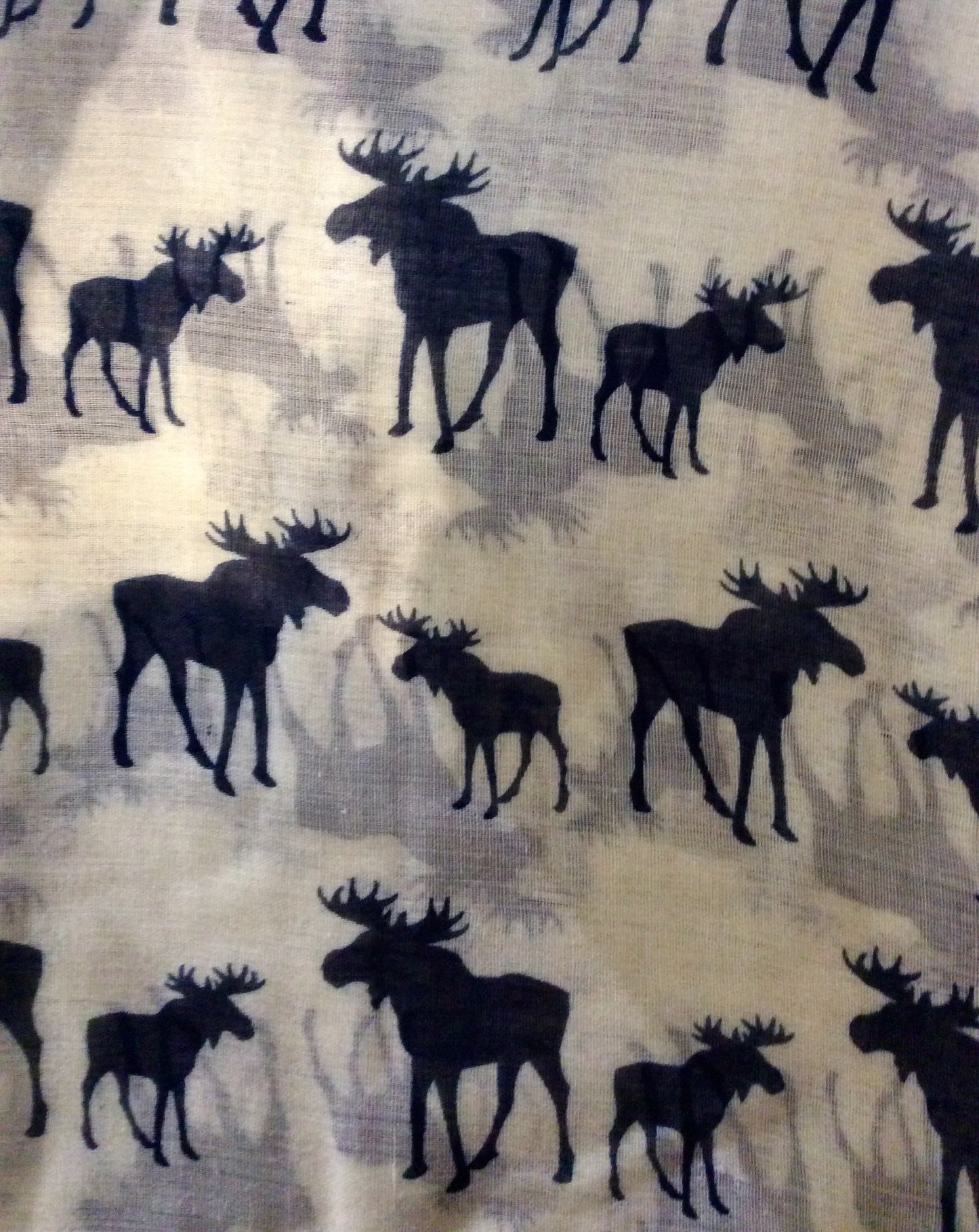 Moose Oblong Scarf #88-2505NV (Navy)