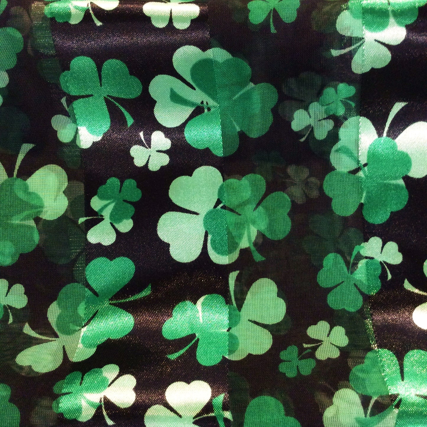 Shamrock Satin Scarf #OS-3012BK (Black)