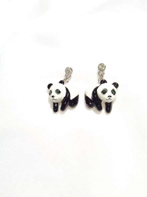Panda Dangling Earrings#19-081299