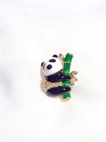 Panda on Bamboo Pin#38-3532